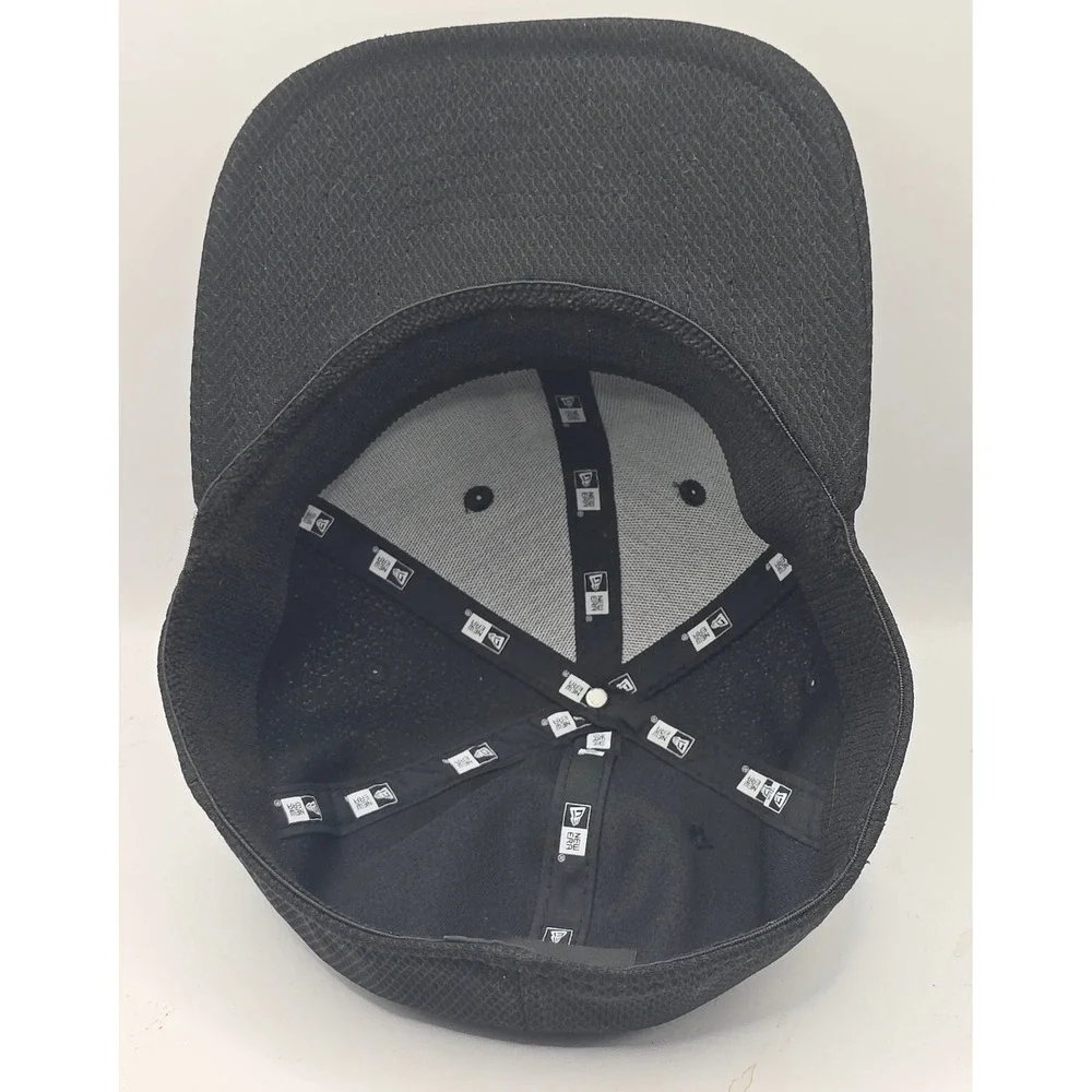 New Era Perfect Game 39Thirty Baseball Hat Fitted Stretch S/M Black Cap